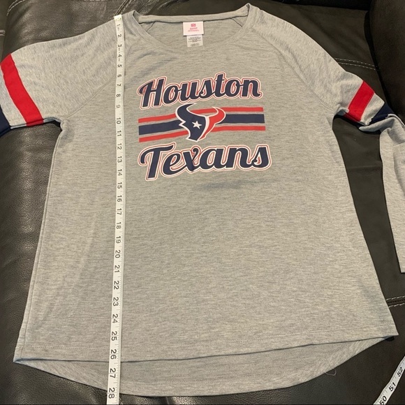 Houston Texans NFL Teens Gray Shirt Juniors Sz XL - Picture 8 of 10